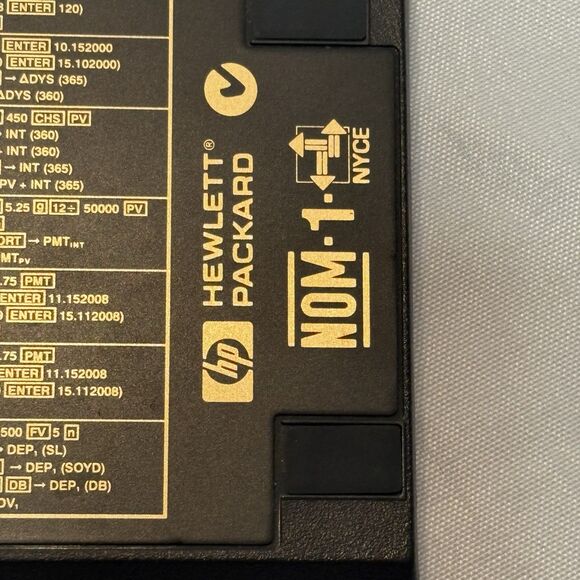 Vtg 80s Hewlett Packard HP 12C Business Financial Calculator Working - Picture 6 of 7